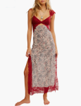 Suddenly Fine Maxi Slip, Birch/Combo