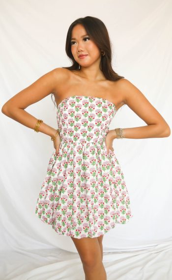 bubblegum blossom mini dress